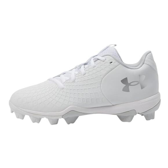 Under Armour Womens Glyde 2.0 RM Field Shoes US 7.5B EU 38.5 White Silver EUC - Picture 1 of 13